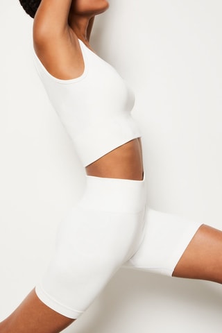 Guaina a vita alta Capsule Active - Bianco