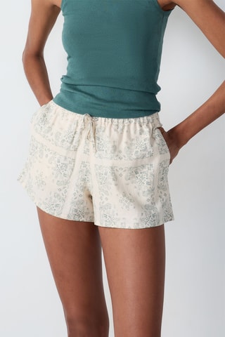 Shorts in lino Benjy - Ecrù