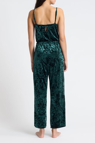 Tuta in velluto Faywen - Verde smeraldo