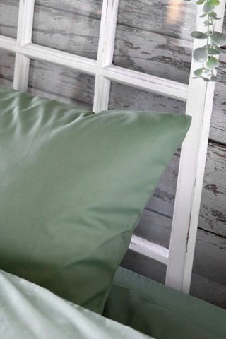 Funda de almohada de algodón 78 hilos/cm² Elysée - Verde 