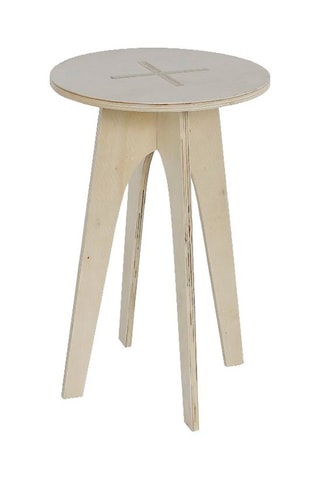 Mesa auxiliar de madera Simplicity - 40 x 40 x 60 cm - Natural