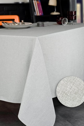 Mantel de algodón jaspeado - Gris