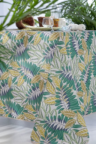 Mantel Cajou - Verde y blanco