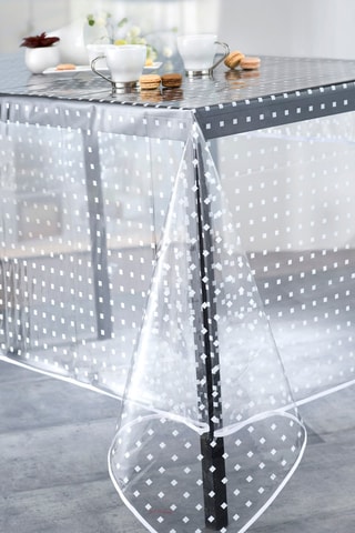 Hule rectangular translúcido Ideal - Transparente