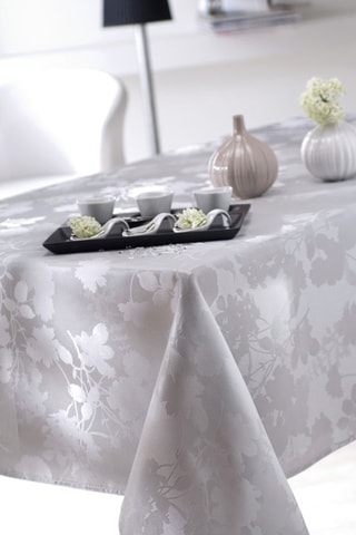 Mantel rectangular Flore Gris 