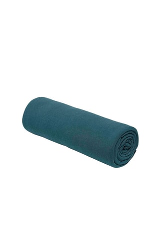 Sábana bajera de algodón 130 g/cm² Essential - Pavo real - Esquina 25 cm