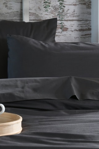 Funda de almohada Elysée - Antracita - 50 x 70 cm