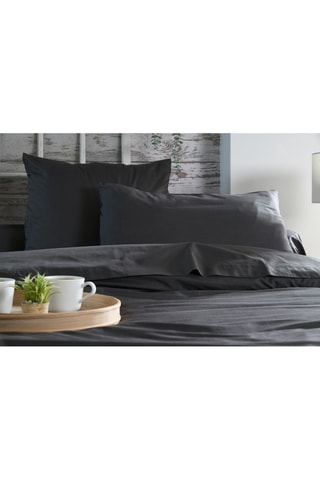 Funda de almohada Elysée - Antracita - 63 x 63 cm