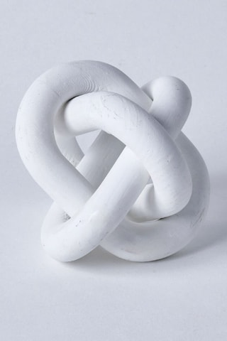 Adorno para colocar de madera - 15 x 15 x 15 - Blanco