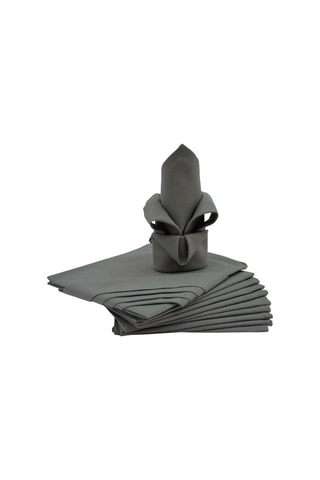 12 servilletas individuales cuadradas Arc En Ciel - Gris
