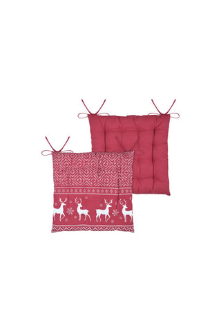 Cojín de silla Abrin - Rojo - 40 x 40 cm