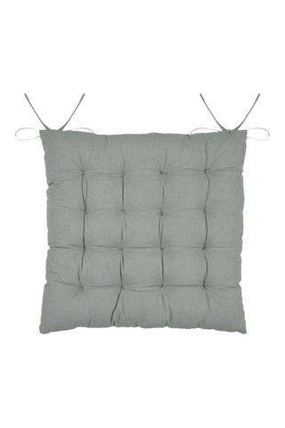 Cojín de silla de fibras de bambú Yuki - Verde - 38 x 38 cm