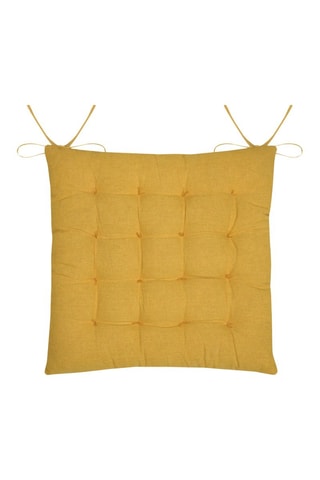 Cojín de silla Emmy - Mostaza - 38 x 38 cm