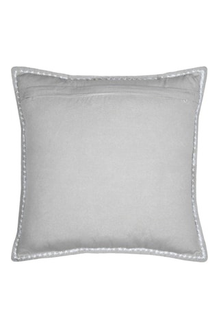 Cojín de fibras de bambú Josephine - Gris claro - 50 x 50 cm