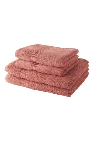 4 toallas - Rosa viejo