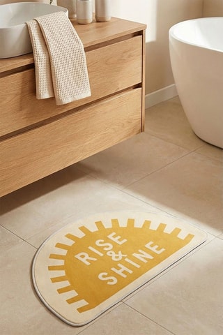 Alfombra de baño - Amarillo - 60 x 90 cm
