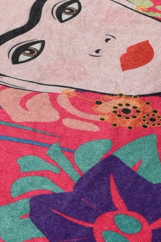2 alfombras de baño - Rosa - 50 x 60 cm/60 x 100 cm
