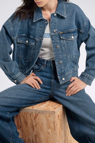 Veste en jean - Gris foncé