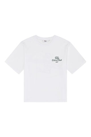 T-shirt relaxed Villa - Wit