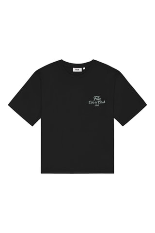 T-shirt relaxed Villa - Zwart