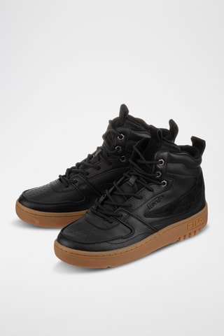 Hoge Leren Sneakers Fxventuno - Zwart