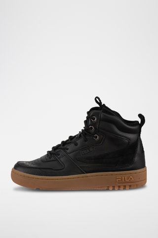Hoge Leren Sneakers Fxventuno - Zwart