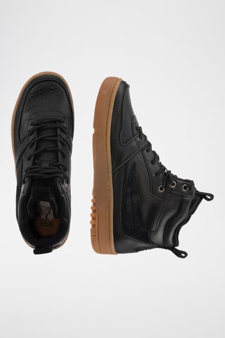Hoge Leren Sneakers Fxventuno - Zwart
