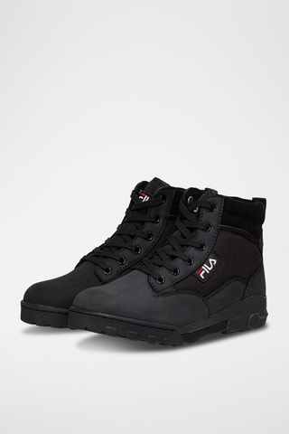 Hoge Nubuck Sneakers Grunge - Zwart