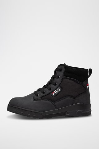 Hoge Nubuck Sneakers Grunge - Zwart