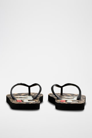Slippers Troy - Bruin en zwart