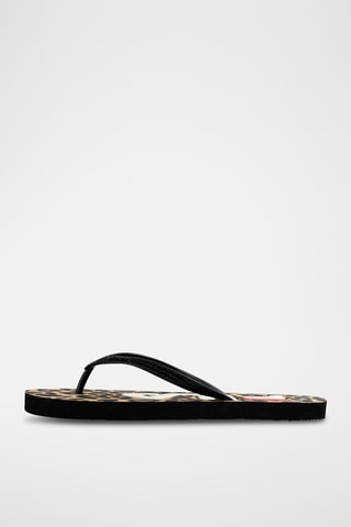 Slippers Troy - Bruin en zwart