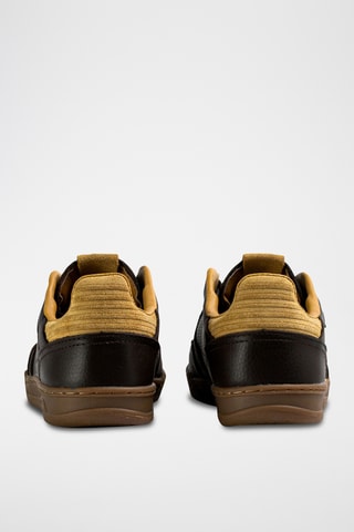 Leren Sneakers Slantshot - - Zwart en bruin