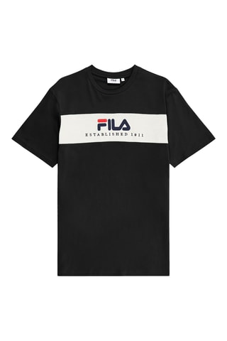 T-shirt regular Valsera - Zwart en groen