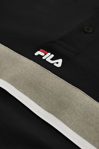 Polo relaxed Sagano - Zwart
