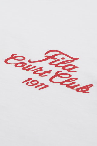 T-shirt relaxed Villa - Wit