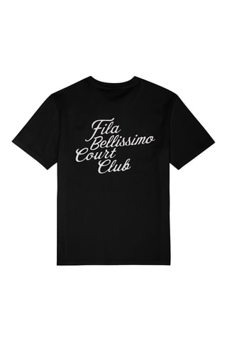 T-shirt relaxed Villa - Zwart