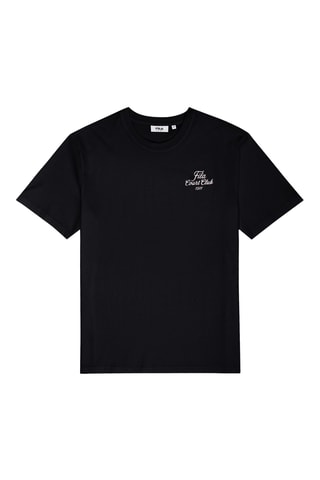 T-shirt relaxed Villa - Zwart