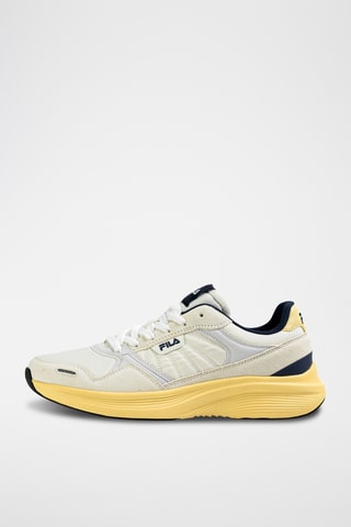 Leren Sneakers Skyleap - - Wit en marineblauw
