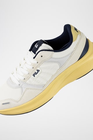 Leren Sneakers Skyleap - - Wit en marineblauw