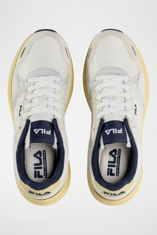 Leren Sneakers Skyleap - - Wit en marineblauw