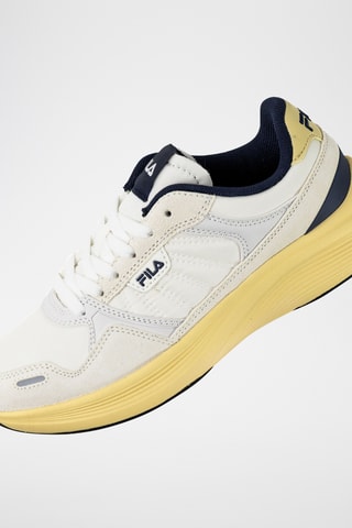 Leren Sneakers Skyleap - - Wit en marineblauw