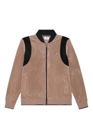 Velours Trainingsjasje Adriano - Taupe