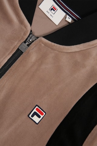 Velours Trainingsjasje Adriano - Taupe