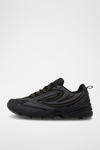 Leren Sneakers Actix - - Donkergrijs en donkergroen