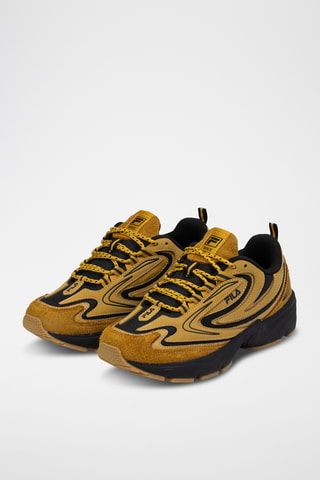 Leren Sneakers Actix - - Goudkleurig en zwart