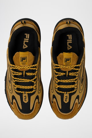 Leren Sneakers Actix - - Goudkleurig en zwart
