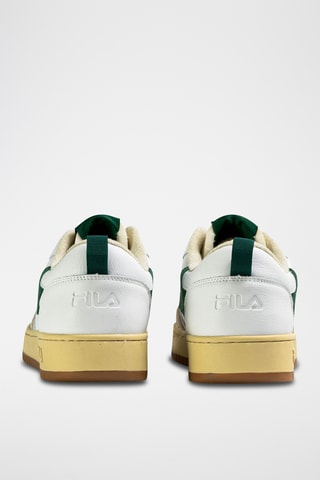 Leren Sneakers Riser - - Wit en groen