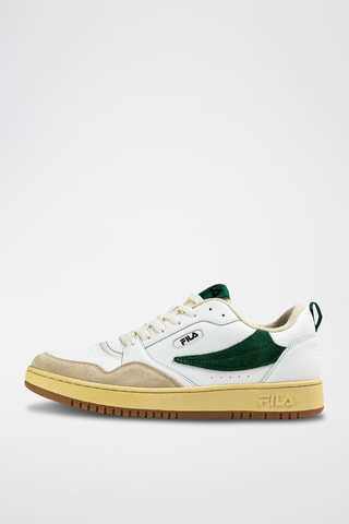 Leren Sneakers Riser - - Wit en groen