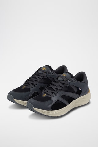 Leren Sneakers Neon - - Zwart