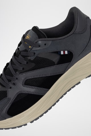 Leren Sneakers Neon - - Zwart